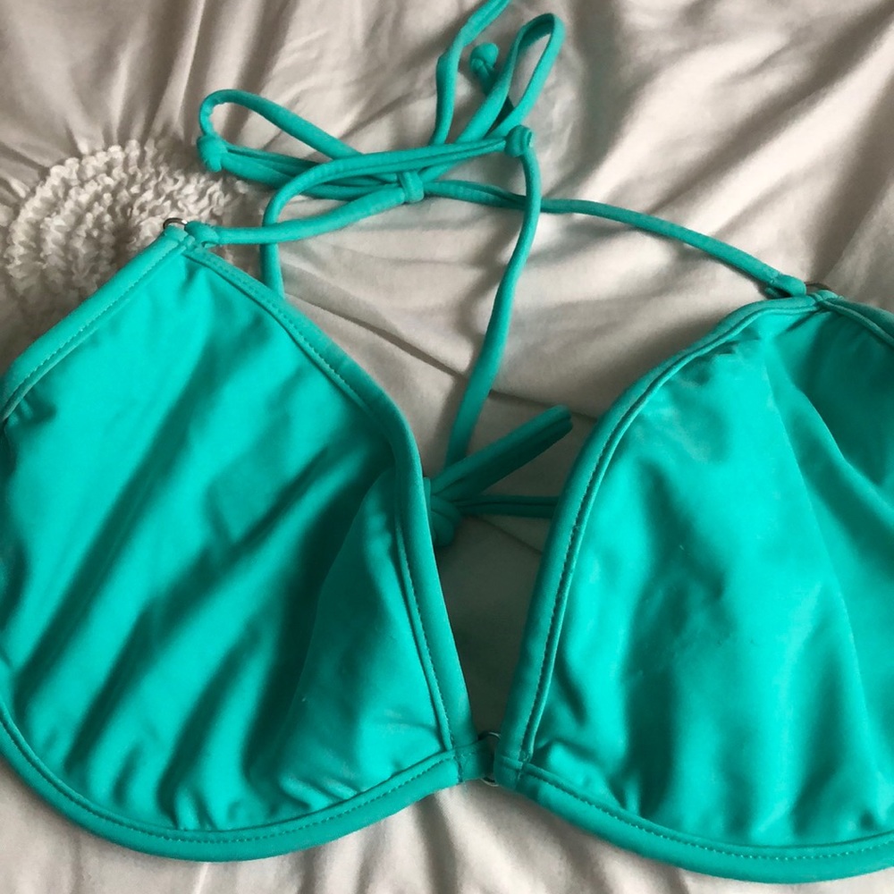 teal biki top